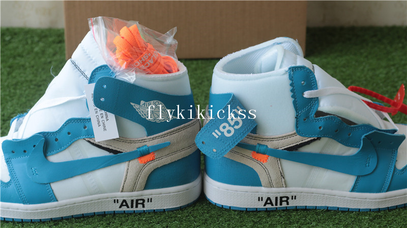 Off-White x Air Jordan 1 Retro OG High UNC White Blue